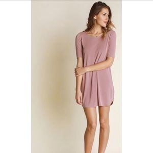 Taupe Mini Back Cutout Dress